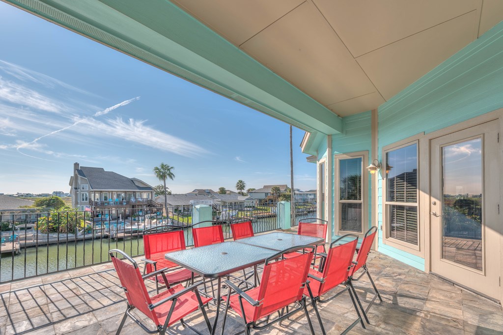View from back patio 227 Windjammer Road, Rockport, TX · Bahia Bay View from back patio 227 Windjammer Road, Rockport, TX · Bahia Bay