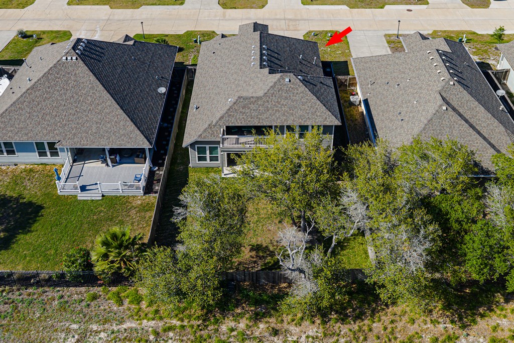 Aerial View of 125 Shadow Moss Lane in Wandering Oaks Rockport TX Aerial View of 125 Shadow Moss Lane in Wandering Oaks Rockport TX