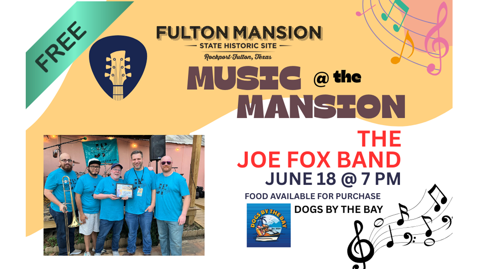 Music at the Fulton Mansion, Joe Fox Band, June 18, 2026